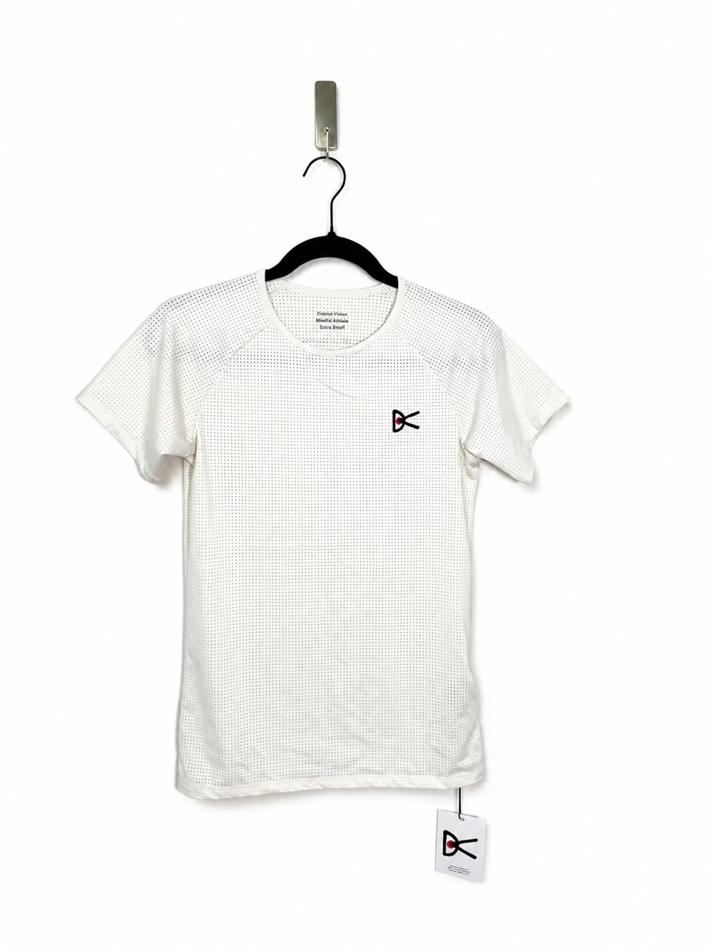 District Vision Shirt Womens XS Airwear SS Limestone Running Mindful Athlete